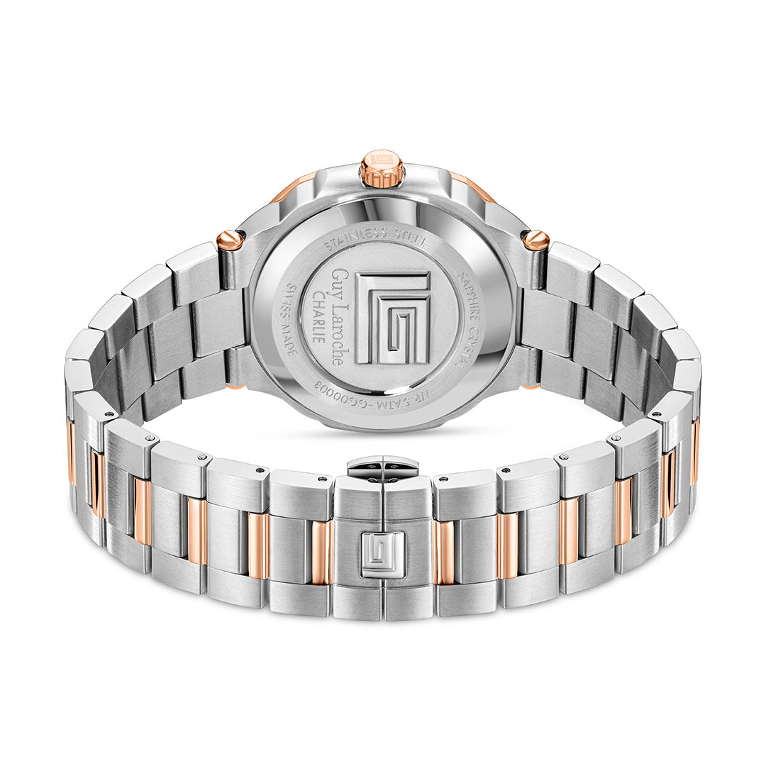 Guy Laroche Charlie 3 Hands Black Round Dial  SWISS MADE Watch for Men - GLWGG0000304