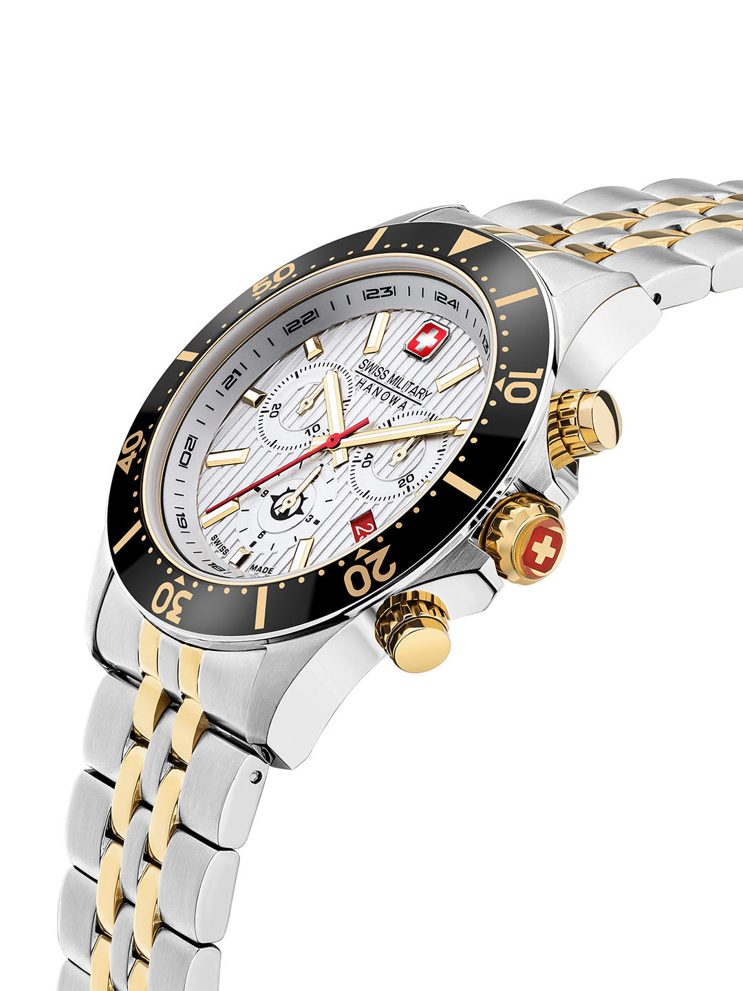 Swiss Military Hanowa SMWGI2100760 - Flagship X Chrono Swiss Made Silver Watch For Men