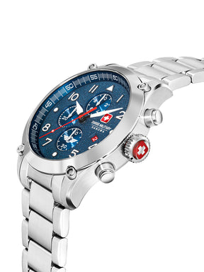 Swiss Military Hanowa SMWGI2101502 - Nightflighter Swiss Made Blue Watch For Men