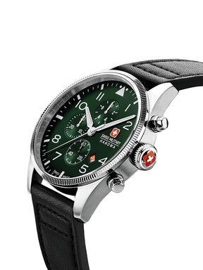 Swiss Military Hanowa SMWGC0000405 - Thunderbolt Chrono Swiss Made Green Watch For Men