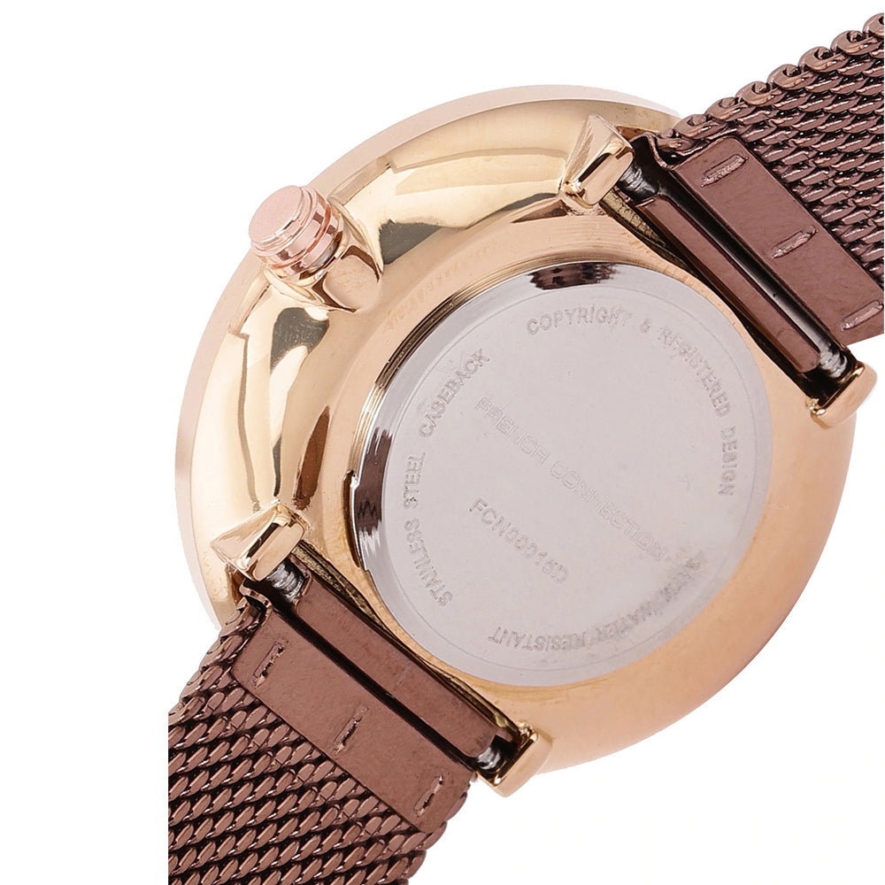 French Connection Analog Brown Dial Women's Watch FCN00015D