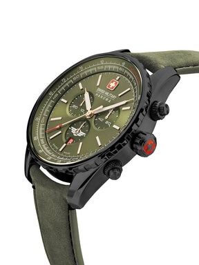 Swiss Military Hanowa SMWGC0000340 - Afterburn Chrono Swiss Made Green Watch For Men