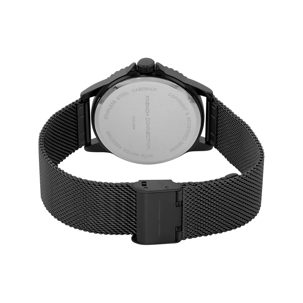 French Connection Black Dial Analog Watch For Mens - FCE23BM