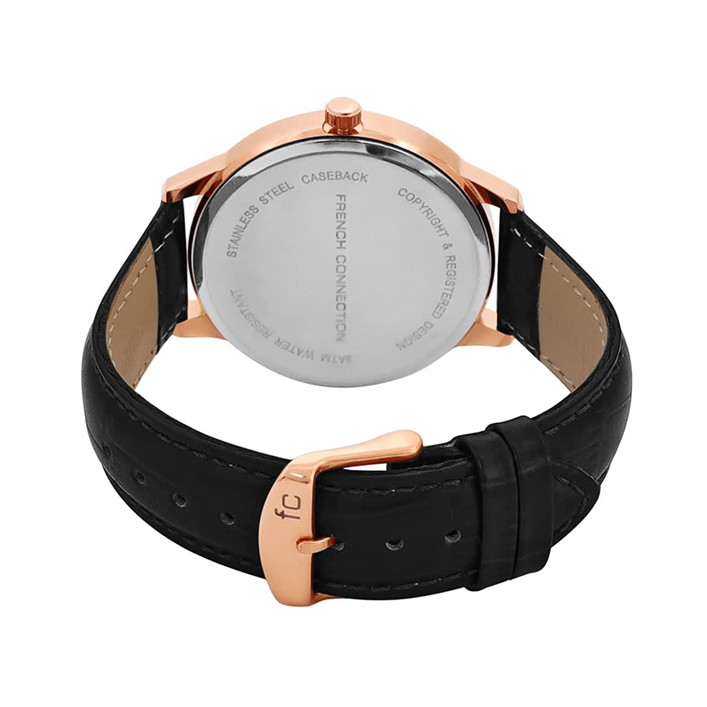 French Connection Analog Black Dial Men's Watch FCL25-B