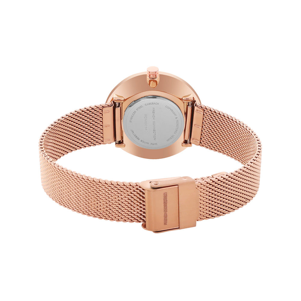 French Connection Analog Silver Dial Women's Watch-FCN00038D