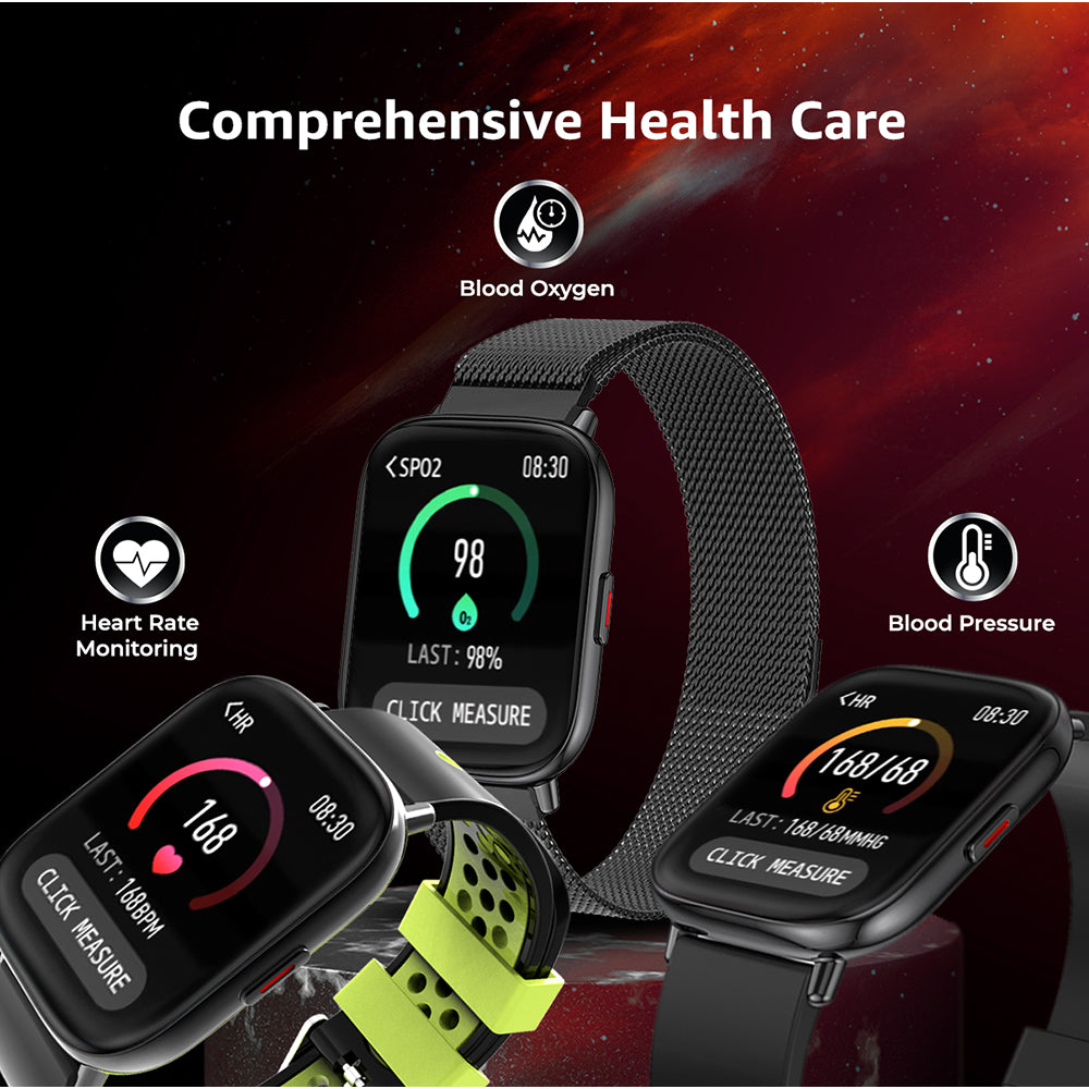 FCUK Fit Pro Full touch Bluetooth Calling Black Smart watch-FCUK009B