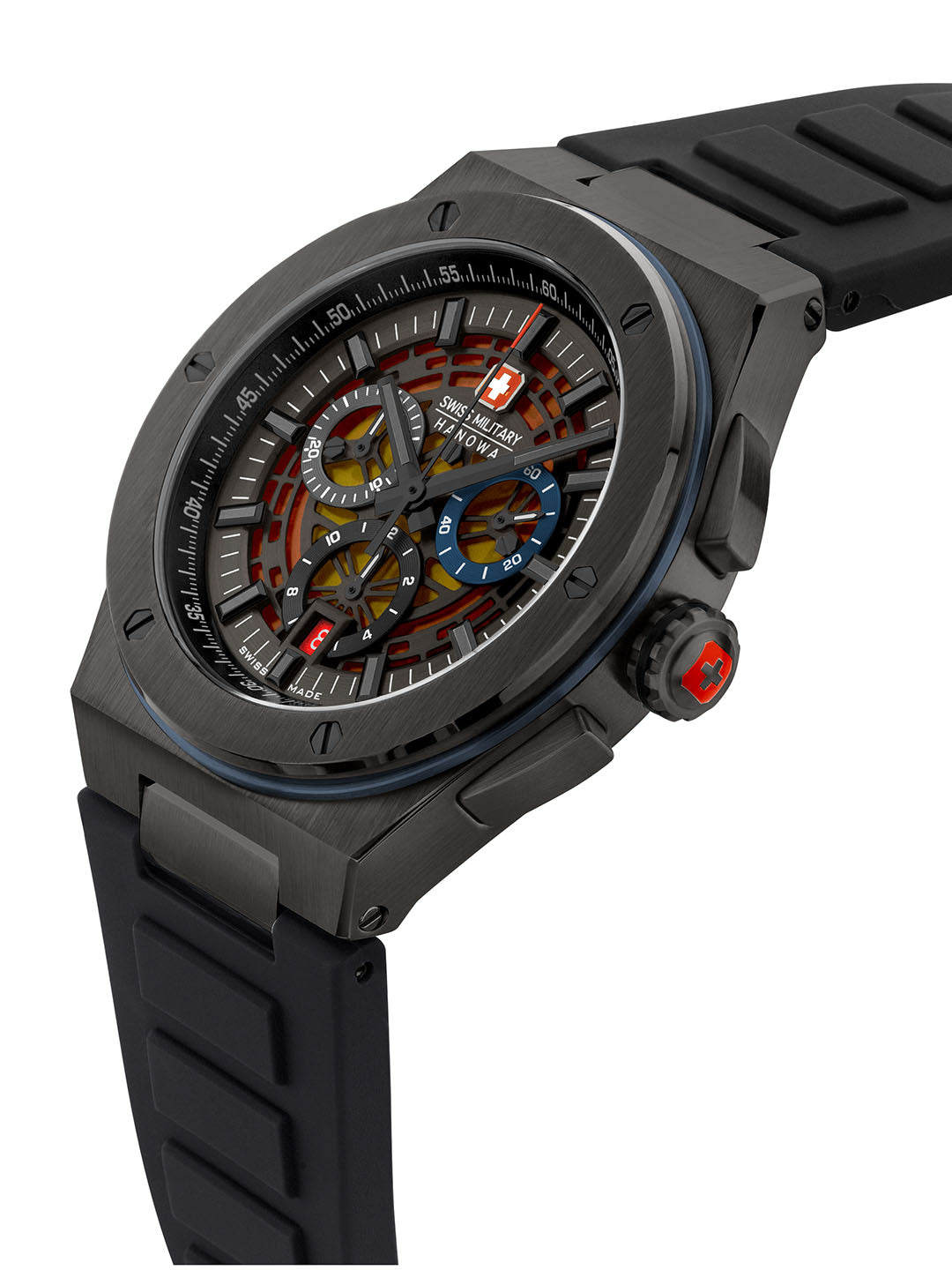 Swiss Military Hanowa SMWGO0000940 - Mission Xfor-02 Swiss Made Grey Watch For Men