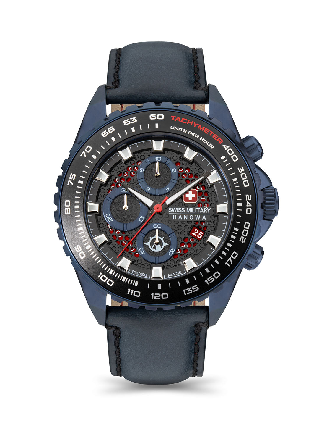 Swiss Military Hanowa SMWGC2102291 - Iguana Swiss Made Black Watch For Men