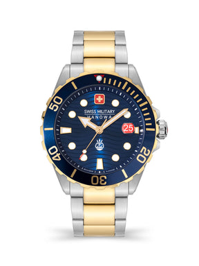 Swiss Military Hanowa SMWGH2200360 - Offshore Diver Ii Swiss Made Blue Watch For Men