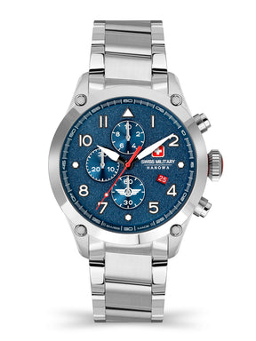 Swiss Military Hanowa SMWGI2101502 - Nightflighter Swiss Made Blue Watch For Men