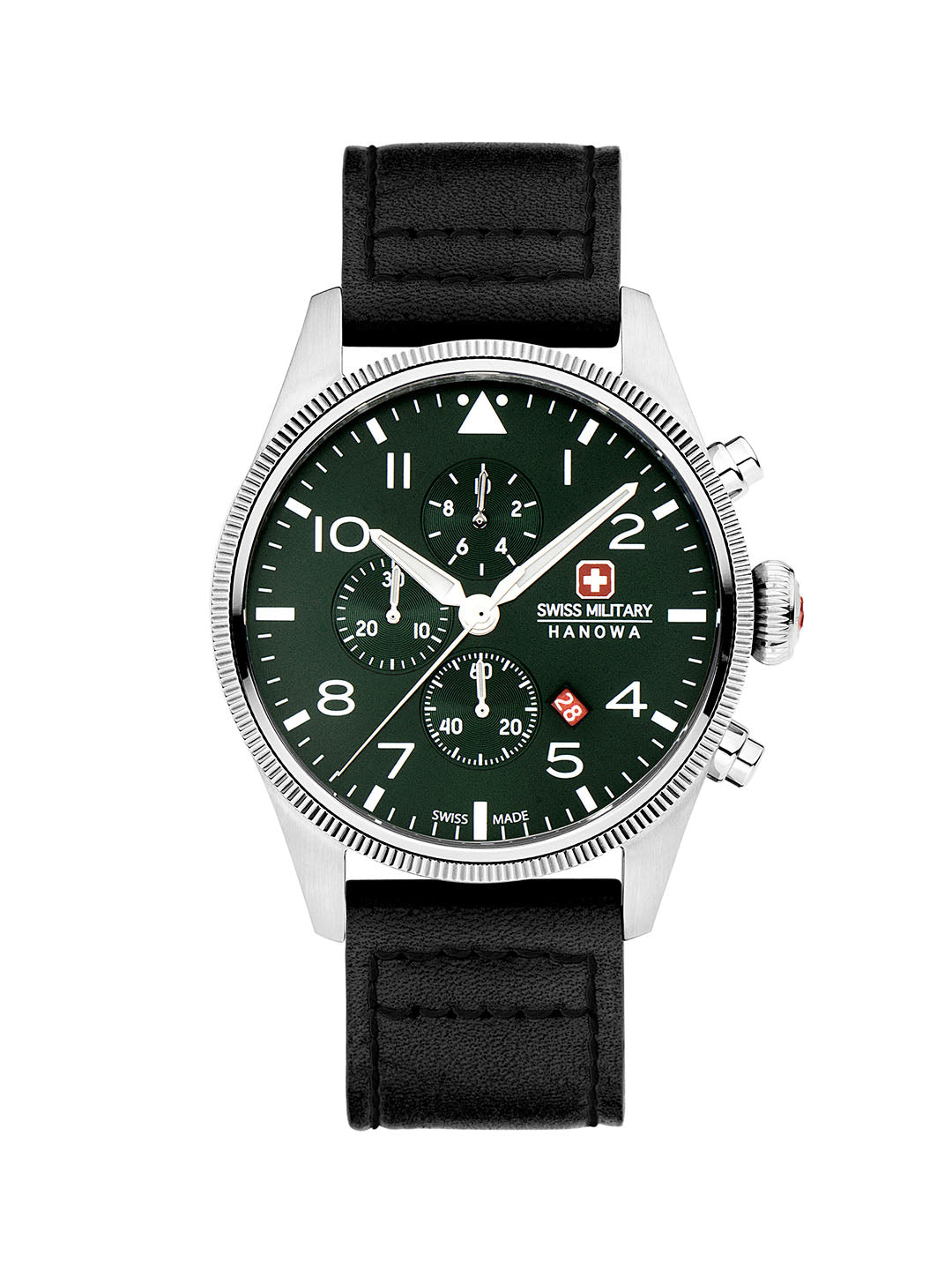 Swiss Military Hanowa SMWGC0000405 - Thunderbolt Chrono Swiss Made Green Watch For Men