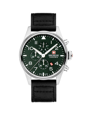 Swiss Military Hanowa SMWGC0000405 - Thunderbolt Chrono Swiss Made Green Watch For Men