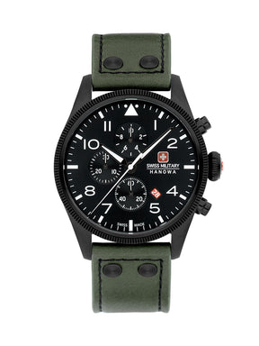 Swiss Military Hanowa SMWGC0000430 - Thunderbolt Chrono Swiss Made Black Watch For Men
