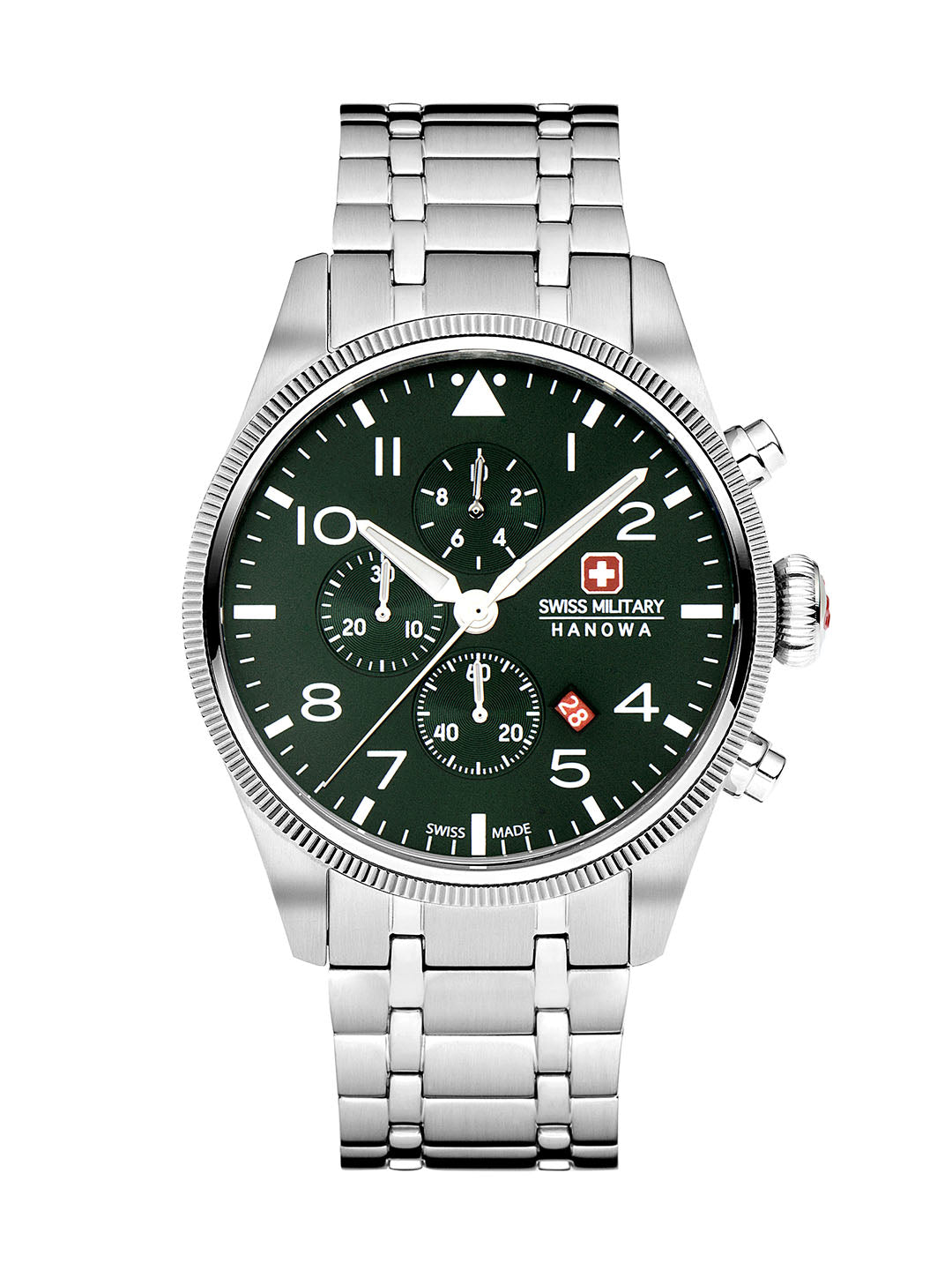 Swiss Military Hanowa SMWGI0000404 - Thunderbolt Chrono Swiss Made Green Watch For Men