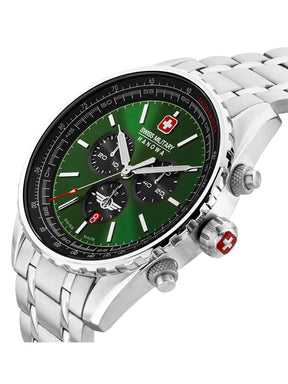 Swiss Military Hanowa SMWGI0000307 - Afterburn Chrono Swiss Made Green Watch For Men