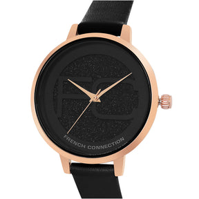 French Connection Analog Black Embellished Dial Women's Watch FC21-26B