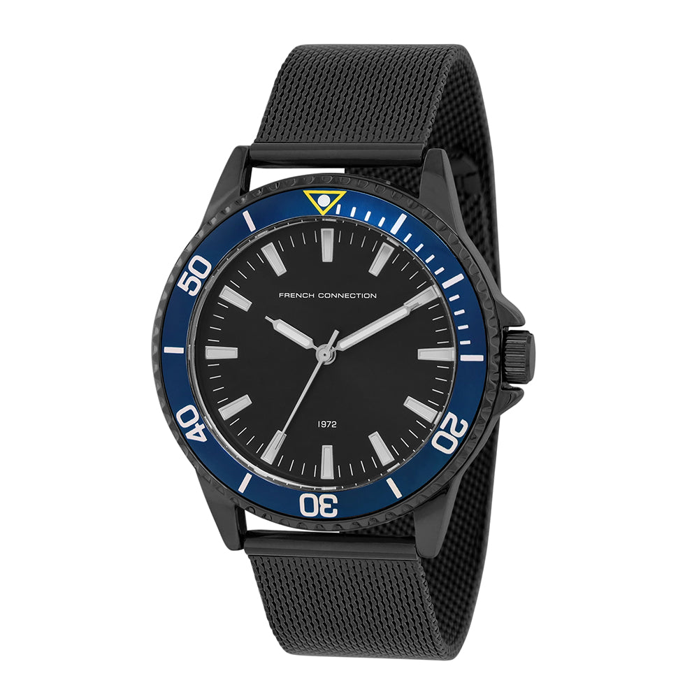 French Connection Black Dial Analog Watch For Mens - FCE23BM