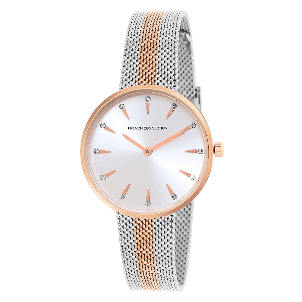 French Connection Silver Dial Women's Analog Watch-FCL22-F