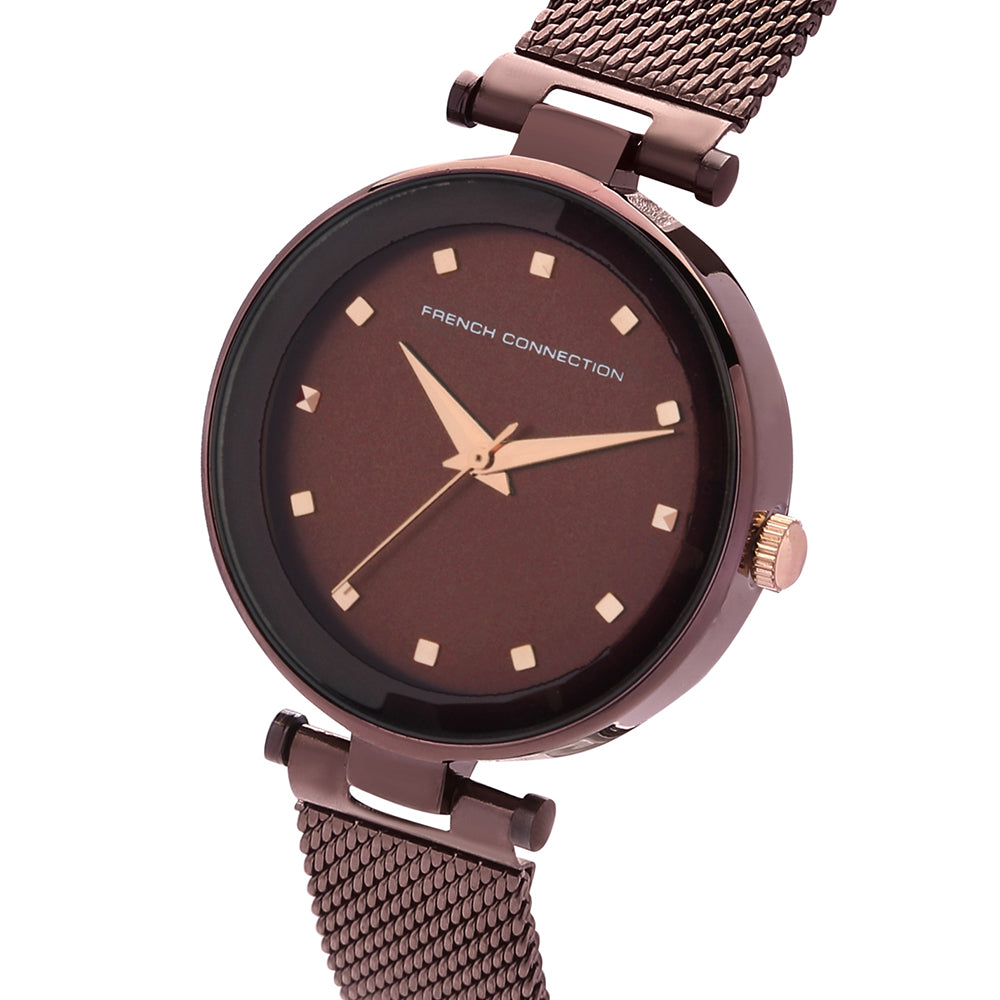 French Connection Analog Brown Dial Women's Watch-FCN00029C