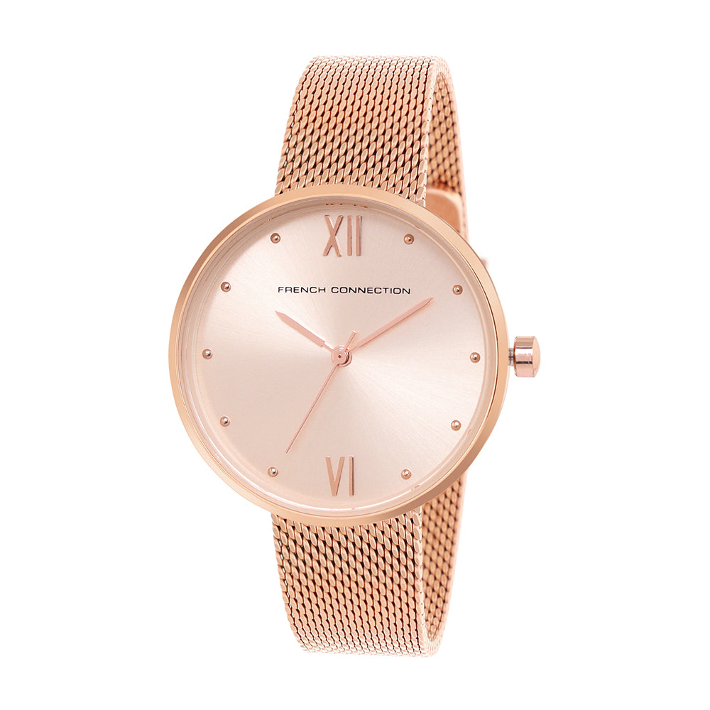 French Connection Analog Rose Gold Dial Women's Watch-FCN00033A