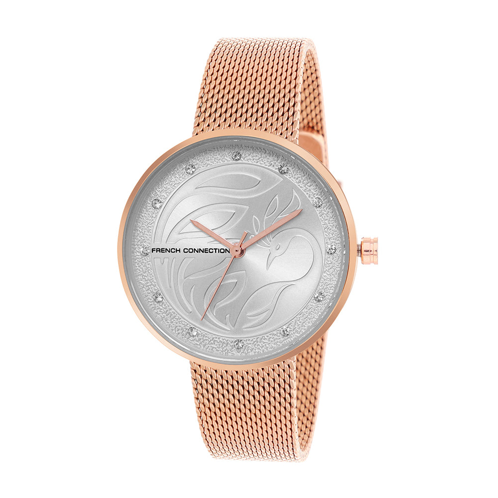 French Connection Analog Silver Dial Women's Watch-FCN00038D