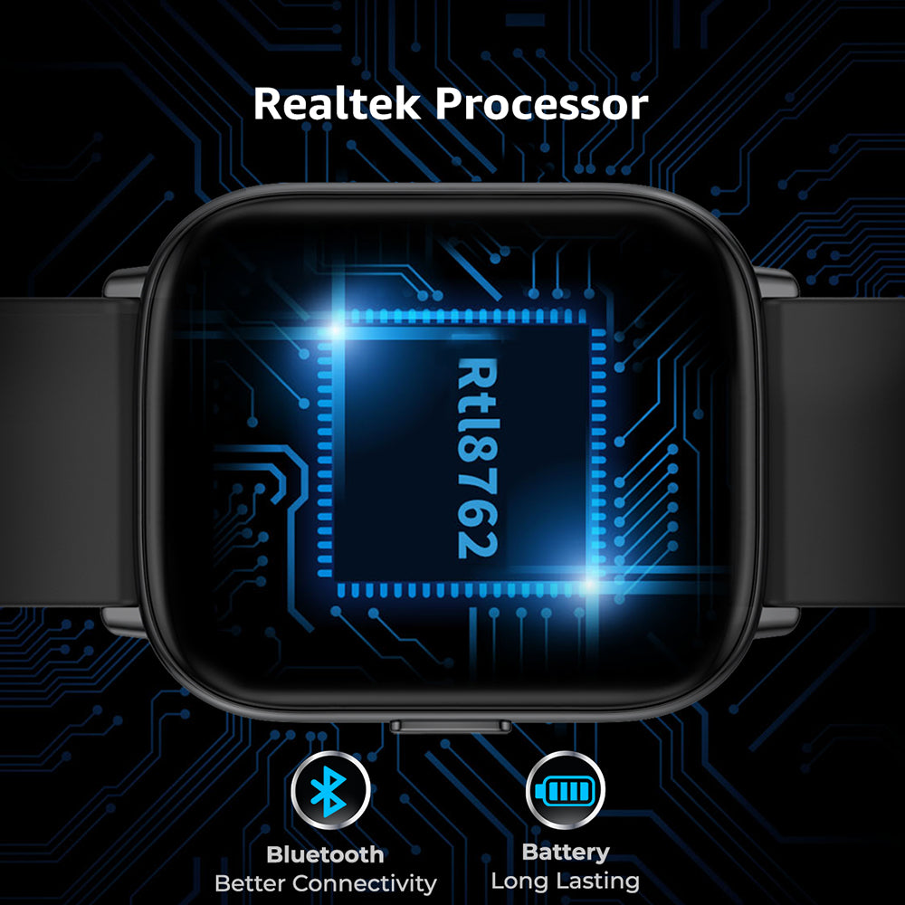 FCUK Fit Pro Full touch Bluetooth Calling Black Smart watch-FCUK009D