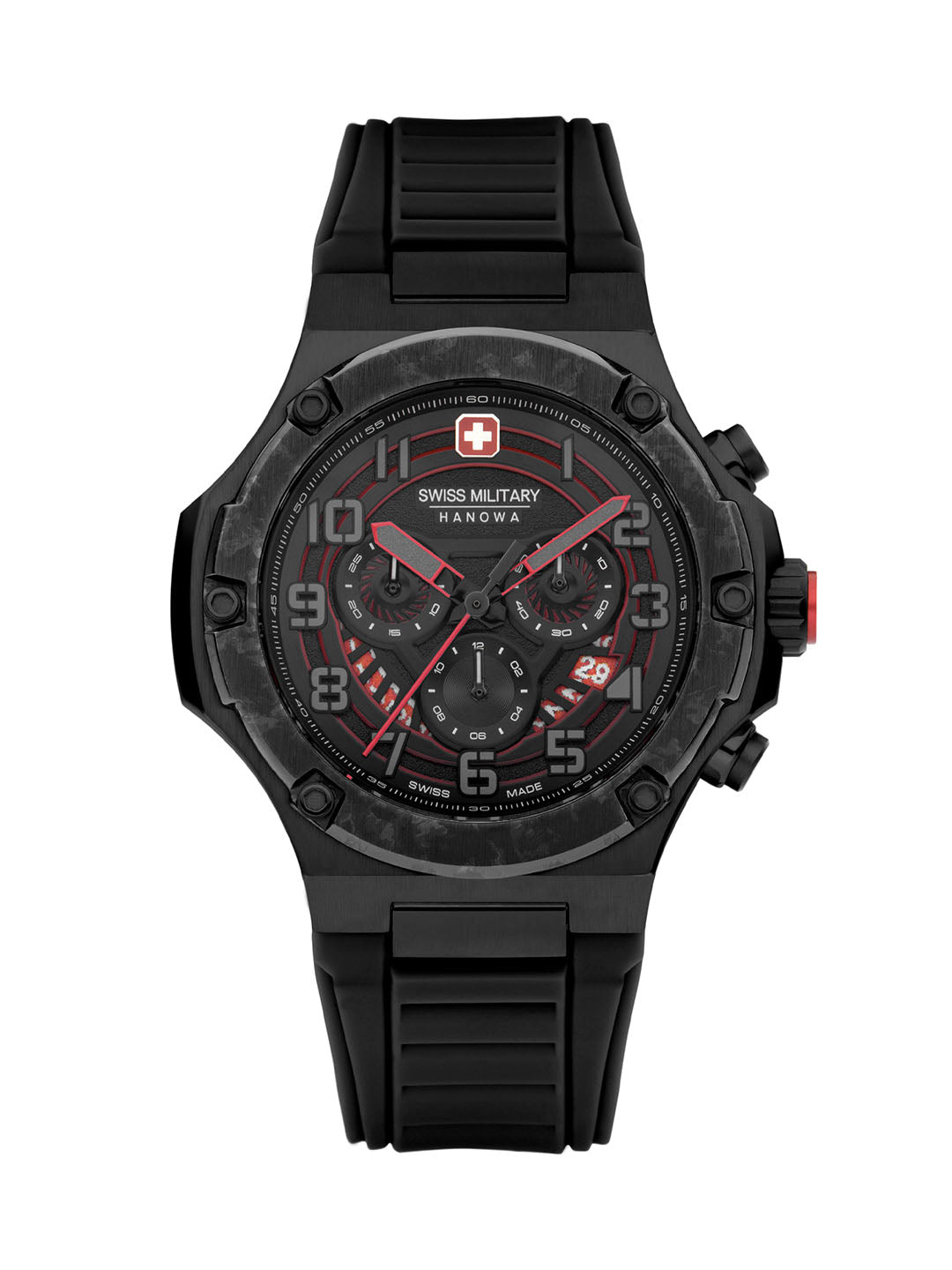 Swiss Military Hanowa SMWGO0000630 - Mission Xfor 01 Swiss Made Black Watch For Men