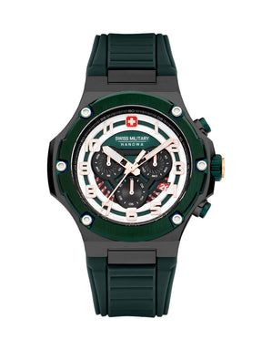 Swiss Military Hanowa SMWGO0000640 - Mission Xfor 01 Swiss Made Green Watch For Men