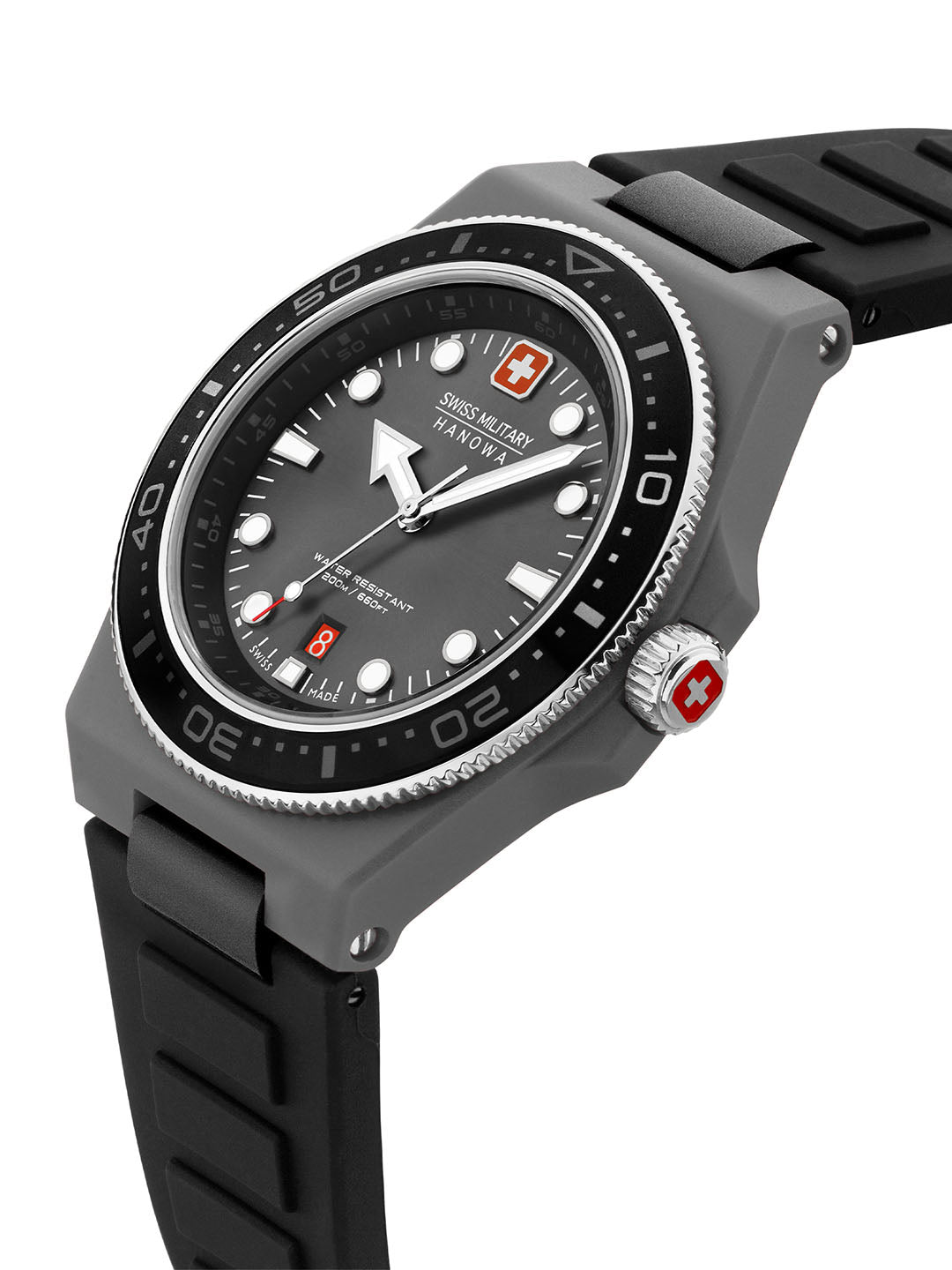 Swiss Military Hanowa SMWGN0001182 - Ocean Pioneer Swiss Made Grey Watch For Men