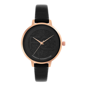 French Connection Analog Black Embellished Dial Women's Watch FC21-26B