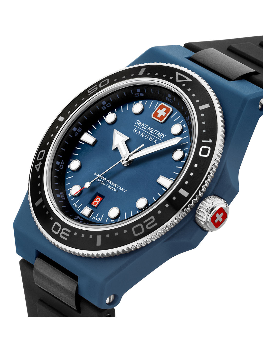 Swiss Military Hanowa SMWGN0001184 - Ocean Pioneer Swiss Made Blue Watch For Men