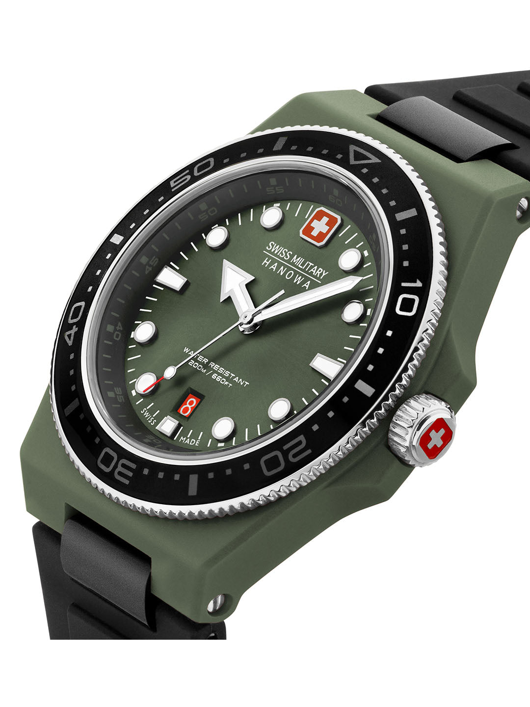 Swiss Military Hanowa SMWGN0001181 - Ocean Pioneer Swiss Made Green Watch For Men