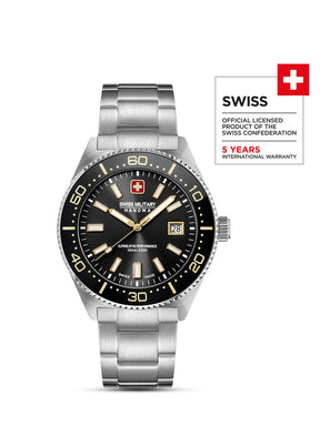 Swiss Military Hanowa NOMAD Black Round Dial Analogue Swiss Made Watch For Mens-SMWGH0004905