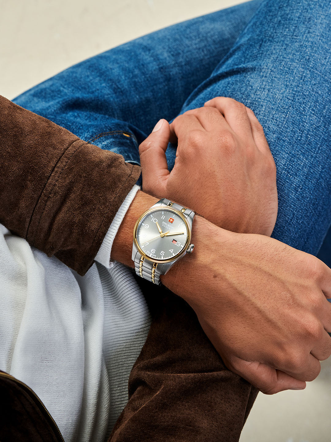 Swiss Military Hanowa SMWGH0000860 - Thunderbolt Swiss Made Grey Watch For Men