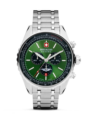 Swiss Military Hanowa SMWGI0000307 - Afterburn Chrono Swiss Made Green Watch For Men
