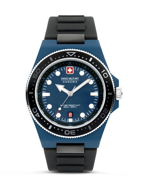 Swiss Military Hanowa SMWGN0001184 - Ocean Pioneer Swiss Made Blue Watch For Men