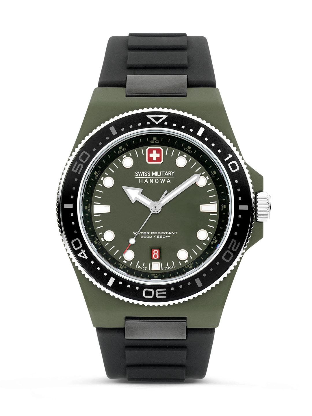 Swiss Military Hanowa SMWGN0001181 - Ocean Pioneer Swiss Made Green Watch For Men