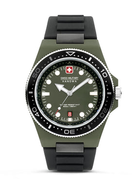 Swiss Military Hanowa SMWGN0001181 - Ocean Pioneer Swiss Made Green Watch For Men
