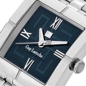 Guy Laroche Camille 3 Hands Blue Square Dial SWISS MADE Watch for Men - GLWGG0000205