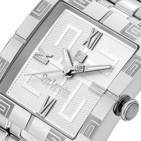 Guy Laroche Camille 3 Hands Silver Square Dial SWISS MADE Watch for Men - GLWGG0000204