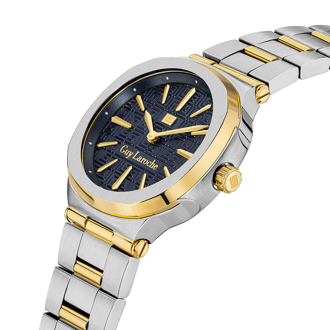 Guy Laroche Charlie 2 Hands Blue Round Dial SWISS MADE Watch for Women - GLWLG0000312