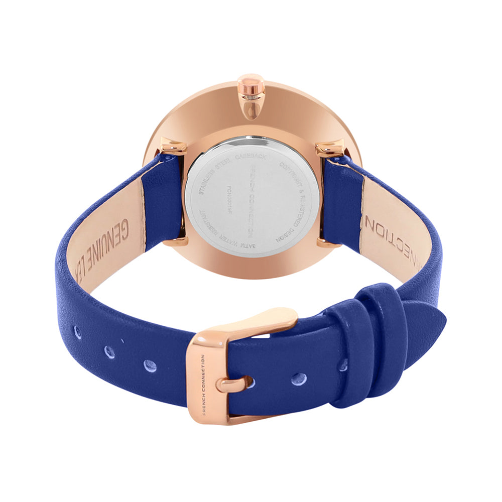 French Connection Analog Blue Dial Women's Watch-FCN00019F