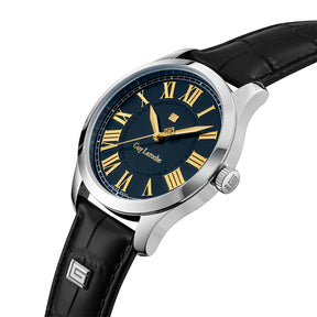 Guy Laroche Louis 3 Hands Round Dial Blue SWISS MADE Watch for Men - GLWGA0001102