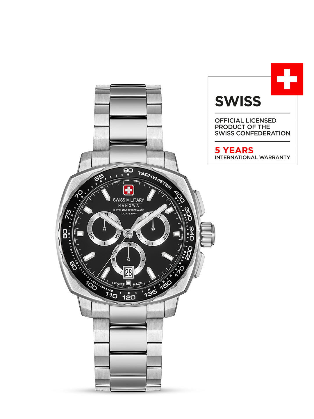 Swiss Military Hanowa SPEEDWELL Blue Round Dial Chronograph Swiss Made Watch For Mens-SMWGI0006802
