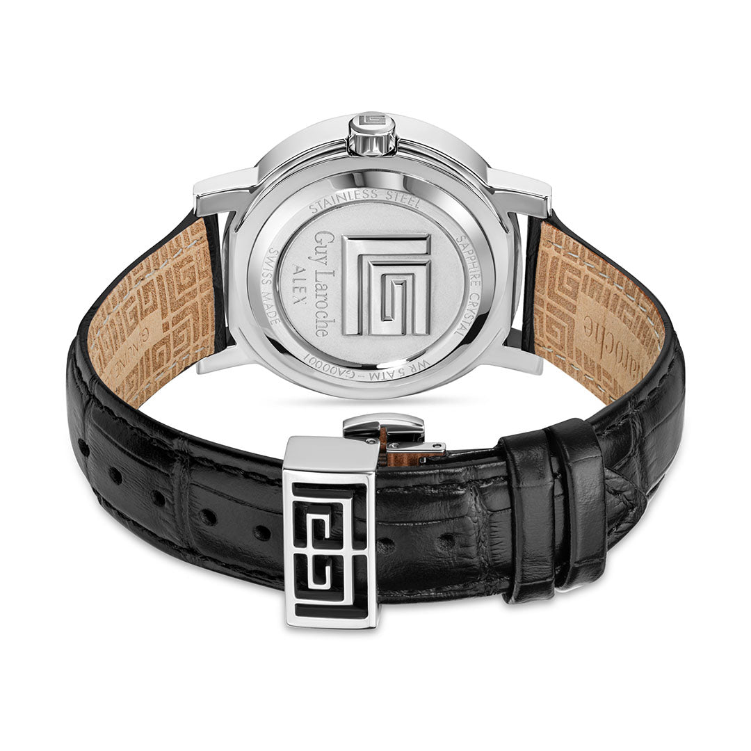 Guy Laroche Alex 3 Hands Round Dial Green SWISS MADE Watch for Men - GLWGA0000103