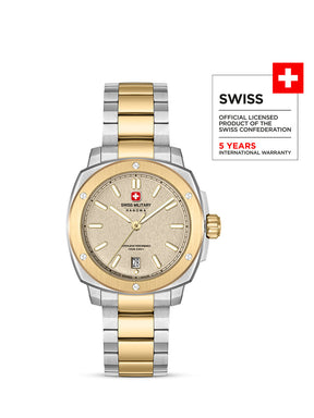 Swiss Military Hanowa SIRIUS Warm Grey Round Dial Analogue Swiss Made Watch For Mens-SMWGH0006560