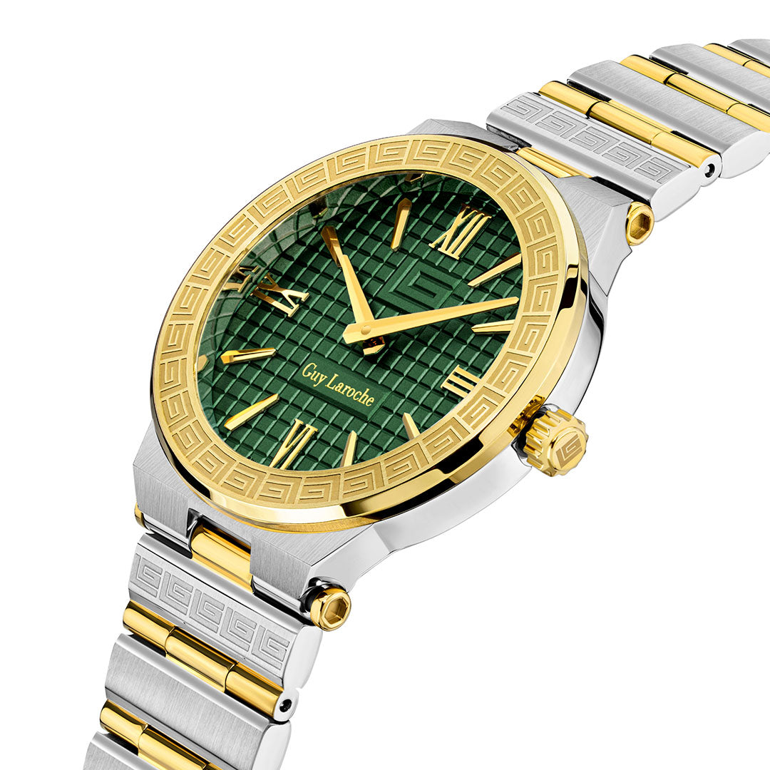 Guy Laroche Sacha 2 Hands Green Round Dial SWISS MADE Watch for Women - GLWLG0000415