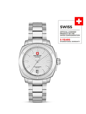 Swiss Military Hanowa SIRIUS Silver Round Dial Analogue Swiss Made Watch For Mens-SMWGH0006503