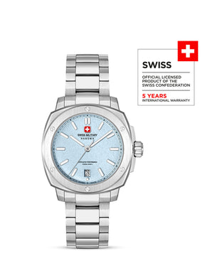 Swiss Military Hanowa SIRIUS Ice Blue Round Dial Analogue Swiss Made Watch For Mens-SMWGH0006502