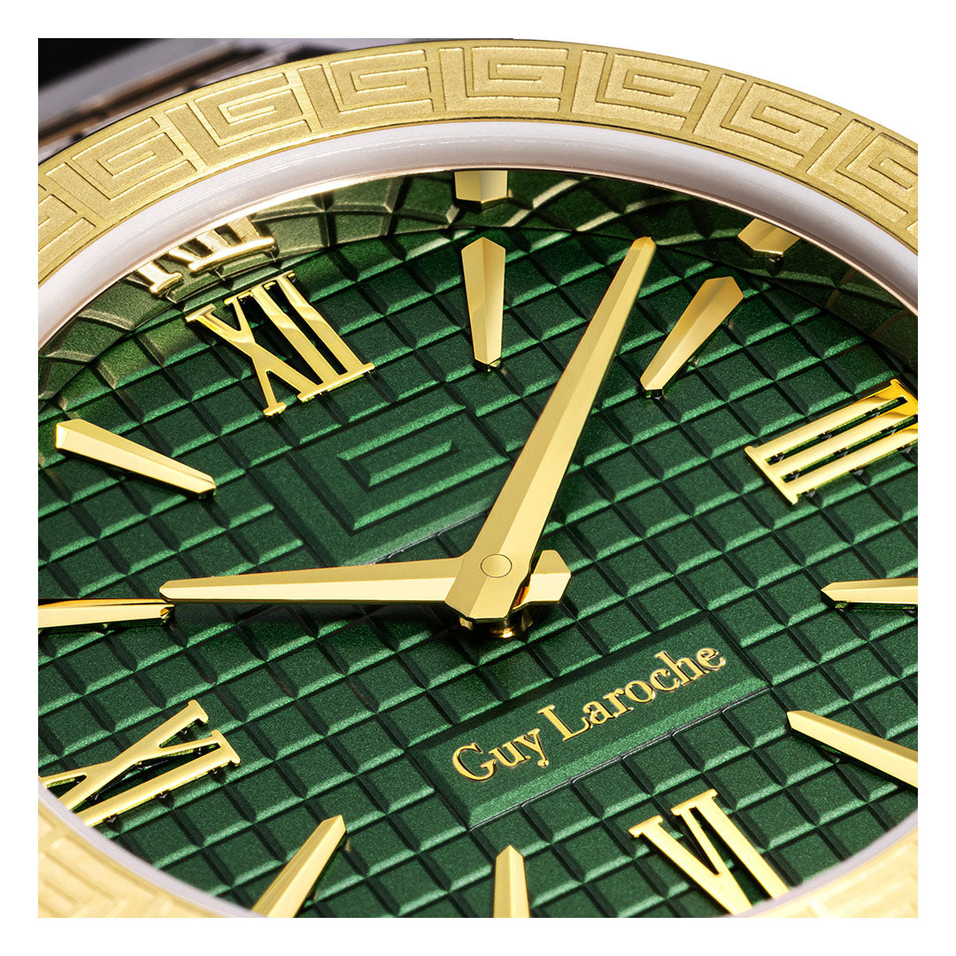 Guy Laroche Sacha 2 Hands Green Round Dial SWISS MADE Watch for Women - GLWLG0000415
